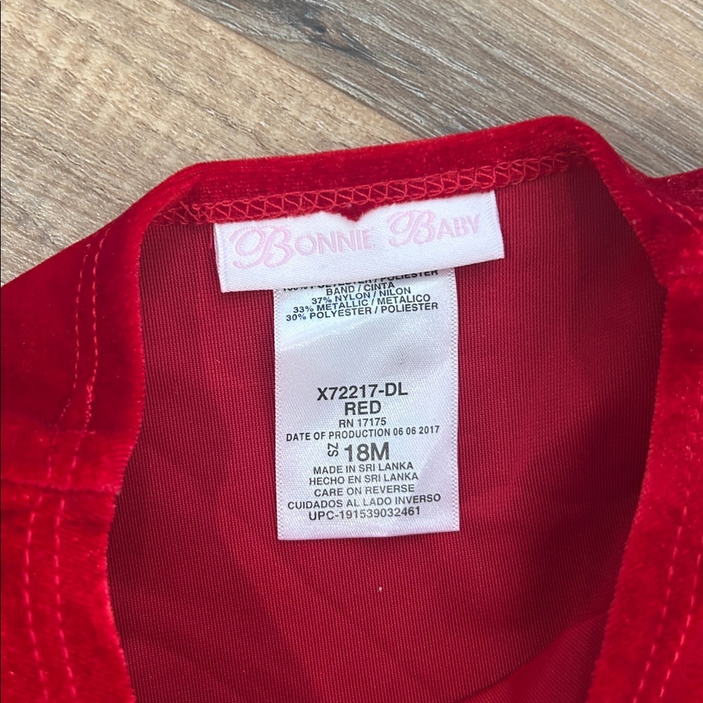 Bonnie Jean toddler/girl Christmas Winter dress. Size 18M
Red gold and silver - Picture 7 of 13